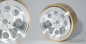 Preview: SSD 1.0" Aluminum / Brass 8 Hole Beadlock Wheels (Silver)(2)