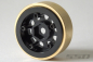 Preview: SSD 1.0" Aluminum / Brass D Hole Beadlock Felgen (Black)(2)