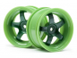 Preview: HPI 1/10 Onroad Felgen Work Meister S1 Grün  -  26mm - 3mm Offset (2)