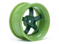 Preview: HPI 1/10 Onroad Felgen Work Meister S1 Grün  -  26mm - 6mm Offset (2)