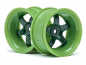 Preview: HPI 1/10 Onroad Felgen Work Meister S1 Grün  -  26mm - 9mm Offset (2)