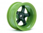 Preview: HPI 1/10 Onroad Felgen Work Meister S1 Grün  -  26mm - 9mm Offset (2)