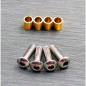 Preview: Samix SCX10 III  / Capra brass knuckle bushing set