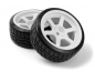 Preview: HPI Falken Azenis Drift Tire/HRE C106 Wheel White (6mm OS) 4pcs
