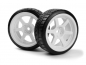 Preview: HPI Falken Azenis Drift Tire/HRE C106 Wheel White (6mm OS) 4pcs