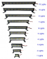 Preview: RC Aluminium Lichtleiste Light Bar mit 10 LED´s 172mm