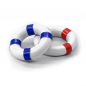 Preview: Mini Beach Lifebuoy Decorations for 1:24 Cars Dia 25mm