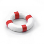 Preview: Mini Beach Lifebuoy Decorations for 1:24 Cars Dia 25mm