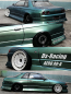 Preview: DS Racing Aero Drift Felgen Cover für Drift Element Felgen - Flat Black / White Front