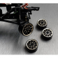 Preview: Samix SCX24 brass wheel set (4pcs)