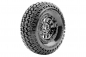 Preview: Louise RC - CR-GRIFFIN - Class 1 - 1-10 Crawler Tire Set - Mounted - Super Soft - Black 1.9 Wheels - Hex 12mm