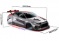 Preview: Bittydesign A3-M 1/10 M-Chassis Karosserie – klar (für 210–225 mm Radstand)