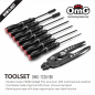 Preview: OMG CNC Präzisionsgefrästes Aluminium RC Werkzeug Set - Schwarz