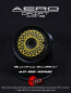 Preview: DS Racing Aero Drift Felgen Cover für Drift Element Felgen - Flat Black/ Gold Mesh