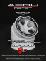 Preview: DS Racing Aero Drift PERFORMANCE Felgen Cover für Drift Element Felgen - Sloped Transparent / Black Lip