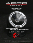 Preview: DS Racing Aero Drift PERFORMANCE Felgen Cover für Drift Element Felgen - Sloped Transparent / White Lip