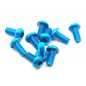 Preview: Yeah Racing Linsenkopfschraube blau 7075 Aluminium 3x12mm (10)