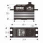 Preview: OMG D4-30BF COUGAR Digital Low Profile Brushless Servo - 2WD/4WD Buggies,Truck - Programmierbar