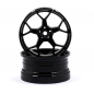 Preview: DS Racing 5Y Spoke Drift Feathery Wheel / Black Hi Gloss 2K  / +8mm offset (2pcs)