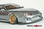 Preview: Demi Works Toyota Supra RB Set A(Lexan wing+front bumper) for Tamiya Supra (51291)