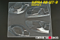 Preview: Demi Works Toyoya Supra Set B ( Lexan Fenders) for Tamiya Supra (51291)+sticker