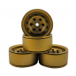 Preview: 1.9" Aluminum Beadlock Crawler Wheels 4pcs - Olde Round - green