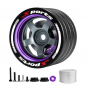 Preview: Aluminium-Lenkrad für RC-Fernsteuerungen Purple – Sanwa, Futaba, NB4, 7PX, X9