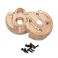 Preview: Brass Counterweight Front&Rear Axle Pionion Gear Cover B Style 1set für SCX10 III, Capra 1.9