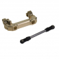 Preview: Brass Counterweight Front Bumper Servo Mount 1set für SCX10 III