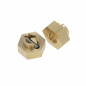 Preview: 3mm Diameter Brass Wheel Hex Adaptor 4pcs set - Axial SCX24