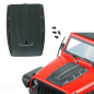 Preview: Plastic Engine Cover Black For Axial SCX10 Jeep Wrangler Body