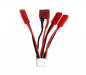 Preview: T Plug to JST adapter 24AWG Silicone Wire L=50mm