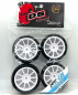 Preview: DS Racing Tire/rim set + Mini HRF  Front 36, Rear 34 + 4 pcs for M-Chassis