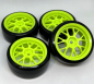 Preview: 1/10 On Road Drift Wheel Tire Set 4pcs/set - Green