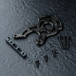Preview: MST Alum. motor mount (black) RMX 4
