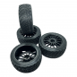 Preview: 1/10 Buggy Flower Line Wheel/Tire Set Black (4)