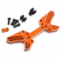 Preview: Yeah Racing Aluminum Rear Damper Stay Orange For HPI Sprint 2