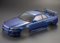 Preview: Killerbody Nissan Skyline R34 Karosserie Metallic Blau 195mm RTU