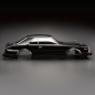 Preview: Killerbody Nissan Skyline 2000 Turbo GT-ES Karosserie lackiert Schwarz 195mm RTU