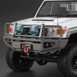 Preview: Killerbody Bumper with LEDs aluminium silver 1/10 Truck LC70