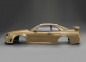 Preview: Killerbody Nissan Skyline R34 195mm Champagner Gold lackiert, RTU all-in