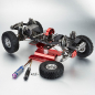 Preview: TFL Auto Montagestand 1/10 drehbar rot eloxiert