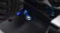 Preview: Aluminium Dämpferhalterung hinten/oben  blau für Tamiya CC-01