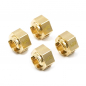 Preview: Brass 8mm Hex Adaptor 4pcs For Axial RBX10 Ryft