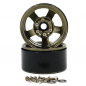 Preview: Yeah Racing 1.9 Aluminium CNC 5S Beadlock Felgen Gold Titanium (2)