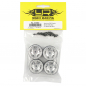 Preview: Aluminum CNC 5 Spoke Beadlock Rim 4pcs For Axial SCX24 Silver