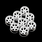 Preview: Plastic Wide Rim Set (Offset 0 +1 +2 +3) White For 1/28 AWD Mini-Z