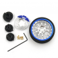 Preview: Yeah Racing Aluminium Lenkrad Set Type A für Futaba KO Propo Sanwa Flysky NB4  Silber/Blau