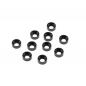 Preview: Yeah Racing Aluminum M3 Flat Head Countersunk Washer Black 10 pcs