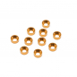 Preview: Yeah Racing Aluminum M3 Flat Head Countersunk Washer Orange 10 pcs